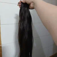 اکستنشن موی طبیعی۲۲۰عدد خرمایی ۲۵ عدد بلوند