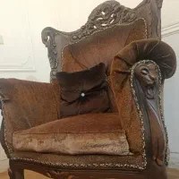 مبلمان ۹نفره تمام چوب راش سلطنتی کله شیری|مبلمان خانگی و میز عسلی|اصفهان, بهارستان (مخابرات)|دیوار