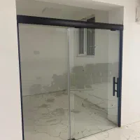 شیشه سکوریت دربهای اتومات پارتیشن شیشه ای|خدمات پیشه و مهارت|قزوین, |دیوار