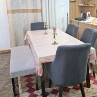 میز نهارخوری ۶ نفره طرح نیمکت و صندلی|میز و صندلی غذاخوری|تهران, پاسداران|دیوار