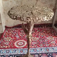میز و شکلات خوری برنجی جوندار و سنگین قدیمی|کلکسیون اشیاء عتیقه|اصفهان, دارک|دیوار