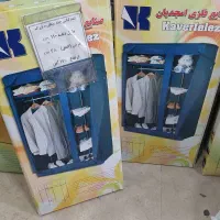 کمد برزنتی مدل جالباسی دوقلو قفسه دار