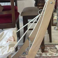گهواره ننو چوبی کاملا نو|تخت و صندلی بچه|تهران, خلیج فارس|دیوار