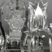 جفت لوستر  نقره ای بزرگ روگاشکا اسلوونی|لوستر و چراغ آویز|تهران, ظفر|دیوار