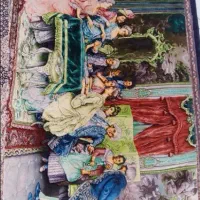 تابلو فرش دستباف نقش برجسته مهمانی|تابلو فرش|کرج, کوی امامیه|دیوار