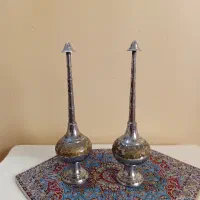 گلاب پاش برنجی عتیقه جفتی