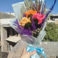 کل روز کادویی|گل مصنوعی|خوی, |دیوار