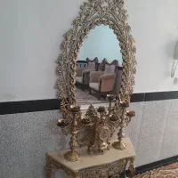 آیینه وشعمدانی طرح اصل برنز