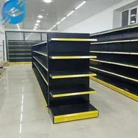 قفسه با متریال بالا/قفسه بندی سوپری و طوسی رنگ