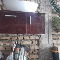 درب چوبی دو لت و روشویی کابین دار|مصالح و تجهیزات ساختمان|فراغی, |دیوار