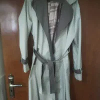 پالتو کتان کرم و نسکافه ای نونو