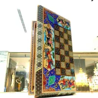 تخته نرد خاتم طرح مینیاتور