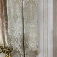 پرده مخمل نگین دار