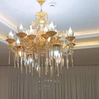 لوستر طلا سفید