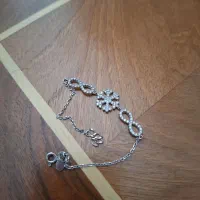 دستبند نقره طرح دونه برف