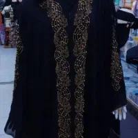 چادر شال دار مجلسی نگین کاری شده
