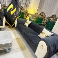 مبلمان کرم سورمه ای زرکالا