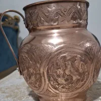 پارچ مسی گلدان شکلات خوری مسی