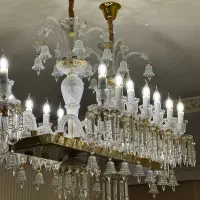 لوستر باکارات تمام کریستال وارداتی