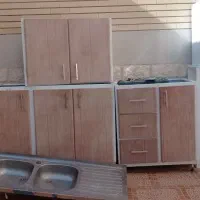 کابینت تمام فلزعرض50دومترپایین 3متربالاباسینک