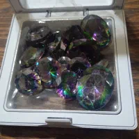 نگین توپاز هفت رنگ تایلندی|جواهرات|سنندج, |دیوار