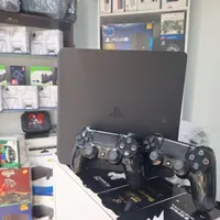 PS4 SLIM 1TRA 2216 اروپا دو دسته اصلی ضمانتی|کنسول، بازی ویدئویی و آنلاین|بومهن, |دیوار