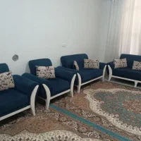 مبل 7نفره با میز بزرگ و 3عدد گل میز و میز تلویزیون|مبلمان خانگی و میز عسلی|شیراز, سعدیه جنوبی|دیوار