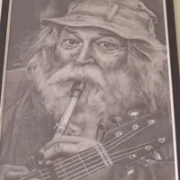 تابلو نقاشی سیاه قلم