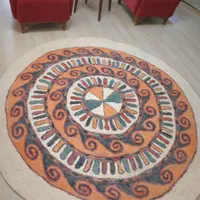 نمد گرد بزرگ|گلیم، جاجیم، گبه|رودهن, |دیوار