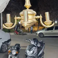 دو عدد لوستر|لوستر و چراغ آویز|یزد, |دیوار