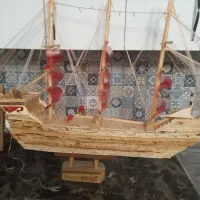 کشتی چوبی  دکوری|مجسمه، تندیس، ماکت|قزوین, |دیوار