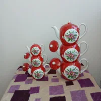 قوری چینی طرح دار|صنایع دستی و سایر لوازم تزئینی|کرمان, |دیوار