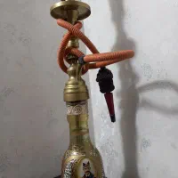 قلیان برنزی زیبا سنگین و (اگزوز)|صنایع دستی و سایر لوازم تزئینی|خسروشاه, |دیوار