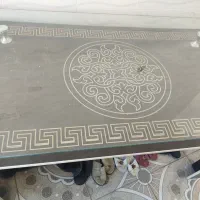 میز ناهارخوری 6نفر ه کارکرده و سالم باشیشه ضخیم|میز و صندلی غذاخوری|تبریز, |دیوار