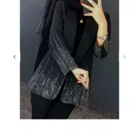 مانتو نگین دار کتی مشکی تمیزوکاملا سالم