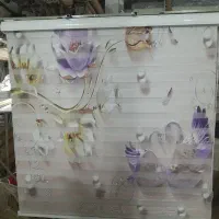 تولید پرده زبرا چاپی لوگو مناسب دفتر پش شیشه مغازه|پرده، رانر، رومیزی|قدس, شهرقدس|دیوار