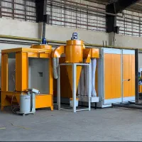 کوره رنگ کارکرده و نو و تجهیزات خط رنگ و رنگ پاش