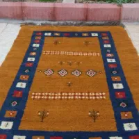 قالی گبه به ابعاد یک و نیم در دوونیم|گلیم، جاجیم، گبه|شهرکرد, |دیوار