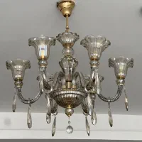 لوستر سقفی ۶شاخه شامپاینی