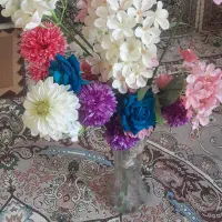 گل مصنوعی همراه گلدان|گل مصنوعی|همدان, |دیوار