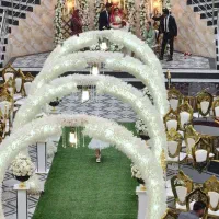 تزیین ماشین ورودی عروس دوماد و جایگاه