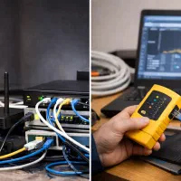 عیب‌یابی شبکه داخلی (قطعی، ناپایداری، اختلال)