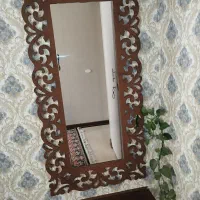 آینه کنسول دیواری چوبی