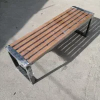 نیمکت محوطه چوب فلزی باغی پارکی سطل زباله|صندلی و نیمکت|تهران, جوانمردان (اندیشه)|دیوار