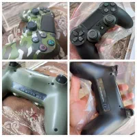 ۲ عدد دسته ps4 پلی اصلی  و مشکی پرو اسلیم اکبند