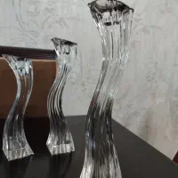 شمعدونی کریستال بوهمیا|صنایع دستی و سایر لوازم تزئینی|قم, شاه سید علی|دیوار