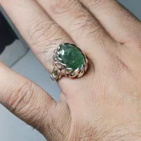 انگشتر نقره زمرد طبیعی|جواهرات|تهران, امام زاده حسن|دیوار