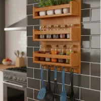 شلف جا ادویه دیواری|کتابخانه، شلف، قفسه‌های دیواری|پاکدشت, پاکدشت (مامازند)|دیوار