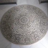 فرش ماشینی گرد سه متری کاملا سالم