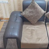 مبل ال ۶ نفره به همراه پاف و میز بار|مبلمان خانگی و میز عسلی|تهران, تهرانپارس شرقی|دیوار